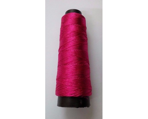 RUBY PINK - 175+ Yards Viscose Rayon Art Silk Thread Yarn - Embroidery Crochet Knitting Lace Trim Jewelry
